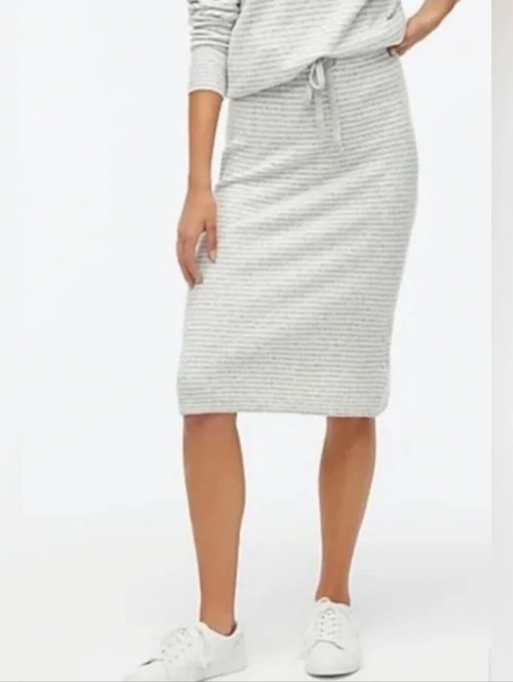 J.CREW Striped Sweater Knit Skirt in Extra Soft Yarn 🔖NWT